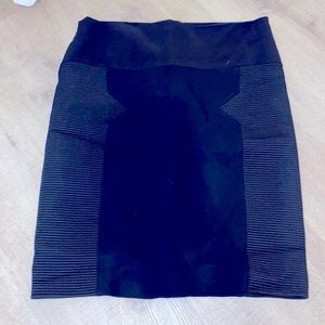 Vintage Versace Black Pencil Skirt